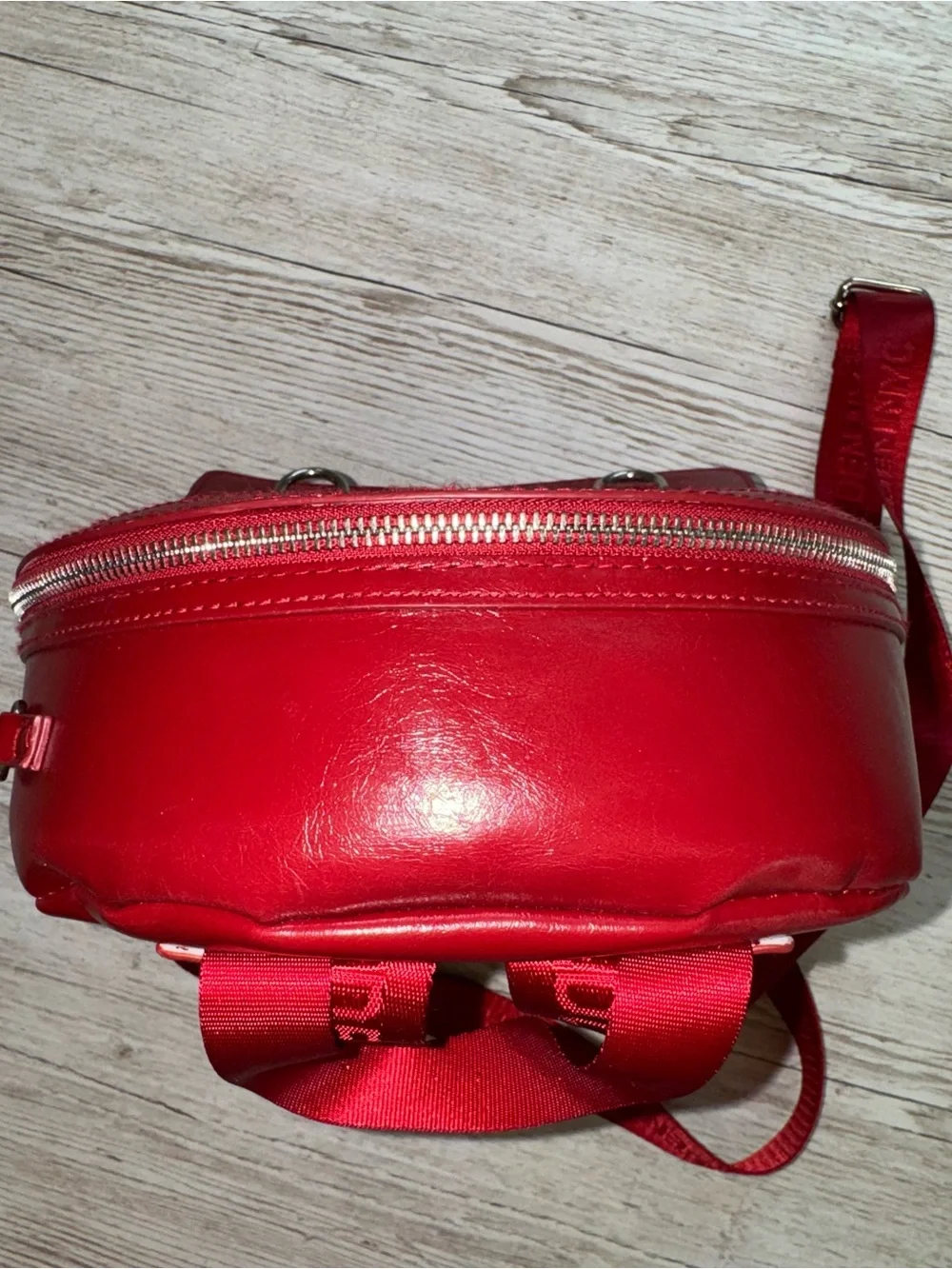 Steve Madden Shiny Red Mini Backpack